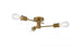 Elegant Lighting Xavier 3 lights flush mount in black Model: LD7049F18BK