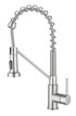 Elegant Lighting Yara Single Handle Pull Down Sprayer Kitchen Faucet in Brushed Gold Model: FAK-310BGD