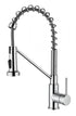 Elegant Lighting Yara Single Handle Pull Down Sprayer Kitchen Faucet in Brushed Gold Model: FAK-310BGD