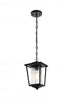 Elegant Lighting York 7 inch Outdoor Pendant in Black Model: OD305H13BK