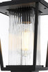 Elegant Lighting York 7 inch Outdoor Pendant in Black Model: OD305H13BK