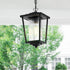 Elegant Lighting York 7 inch Outdoor Pendant in Black Model: OD305H13BK