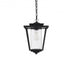 Elegant Lighting York 7 inch Outdoor Pendant in Black Model: OD305H15BK