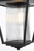 Elegant Lighting York 7 inch Outdoor Pendant in Black Model: OD305H15BK