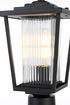Elegant Lighting York 7 inch Outdoor Pendant in Black Model: OD305P16BK