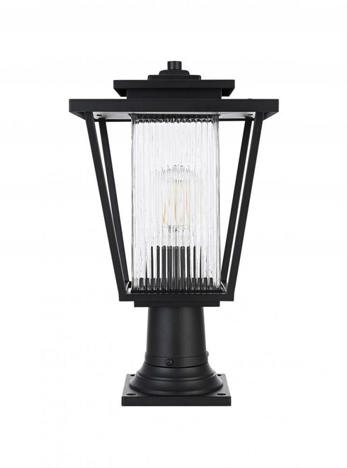 Elegant Lighting York 7 inch Outdoor Pendant in Black Model: OD305P18BK