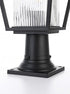 Elegant Lighting York 7 inch Outdoor Pendant in Black Model: OD305P18BK