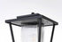 Elegant Lighting York 7 inch Outdoor Pendant in Black Model: OD305P18BK