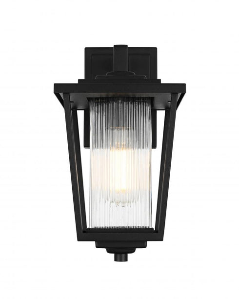 Elegant Lighting York 7 inch Outdoor Pendant in Black Model: OD305W13BK