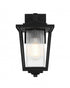 Elegant Lighting York 7 inch Outdoor Pendant in Black Model: OD305W13BK