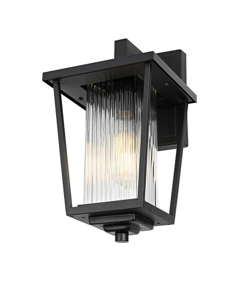 Elegant Lighting York 7 inch Outdoor Pendant in Black Model: OD305W13BK