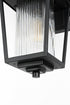 Elegant Lighting York 7 inch Outdoor Pendant in Black Model: OD305W13BK