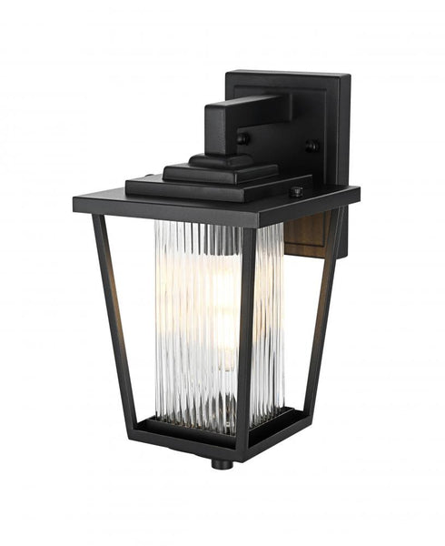 Elegant Lighting York 7 inch Outdoor Pendant in Black Model: OD305W13BK