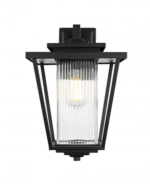 Elegant Lighting York 7 inch Outdoor Pendant in Black Model: OD305W16BK