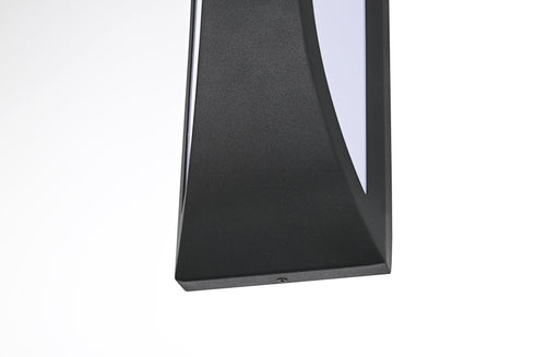 Elegant Lighting Zayn 1 Light Wall Sconce W4.7 Inch E3.4 Inch H13.8 Inch in Black Model: OD407W14BK
