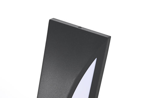 Elegant Lighting Zayn 1 Light Wall Sconce W6.1 Inch E4.5 Inch H17.5 Inch in Black Model: OD407W18BK
