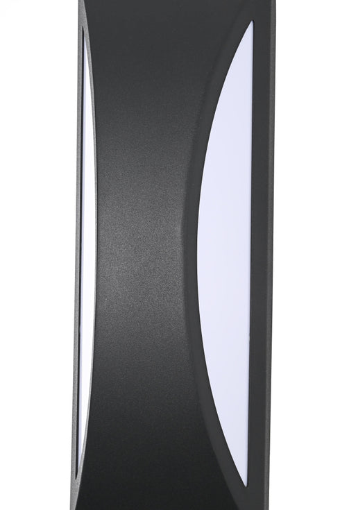 Elegant Lighting Zayn 1 Light Wall Sconce W6.1 Inch E4.5 Inch H17.5 Inch in Black Model: OD407W18BK