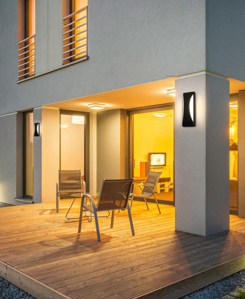 Elegant Lighting Zayn 1 Light Wall Sconce W6.1 Inch E4.5 Inch H17.5 Inch in Black Model: OD407W18BK