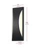 Elegant Lighting Zayn 1 Light Wall Sconce W6.1 Inch E4.5 Inch H17.5 Inch in Black Model: OD407W18BK