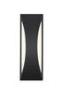 Elegant Lighting Zayn 1 Light Wall Sconce W6.1 Inch E4.5 Inch H17.5 Inch in Black Model: OD407W18BK