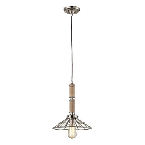 Elk 1 Light MINI PENDANT in Polished Nickel Finish Model: 65148-1