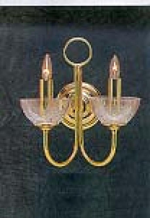 Elk 2 Light EUR.CRAFTED GOLD PLATED WALL BRACKET WITH LEAD in Brown Finish Model: 5360/2