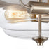Elk 2 Light FLUSH MOUNT in Brushed Nickel Finish Model: CN320232