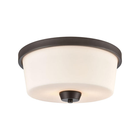 Elk 2 Light FLUSH MOUNT in Oil Rubbed Bronze Finish Model: CN310231