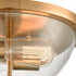 Elk 2 Light FLUSH MOUNT in Satin Gold Finish Model: CN280235