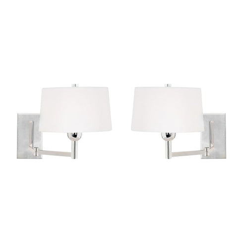 Elk 2 Light SCONCE in Chrome White White Finish Model: 630SN/S2
