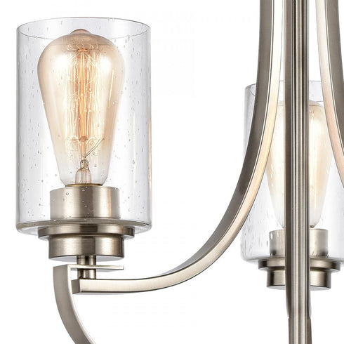 Elk 3 Light CHANDELIER in Brushed Nickel Finish Model: CN300322