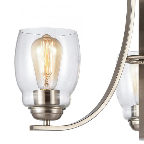 Elk 3 Light CHANDELIER in Brushed Nickel Finish Model: CN320322