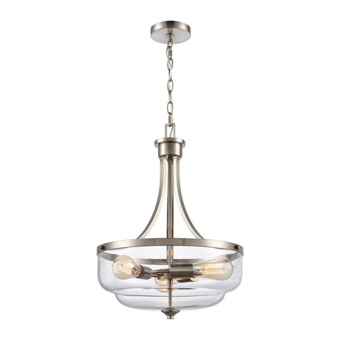 Elk 3 Light PENDANT in Brushed Nickel Finish Model: CN320342