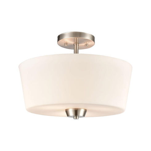 Elk 3 Light SEMI FLUSH MOUNT in Brushed Nickel Finish Model: CN310282