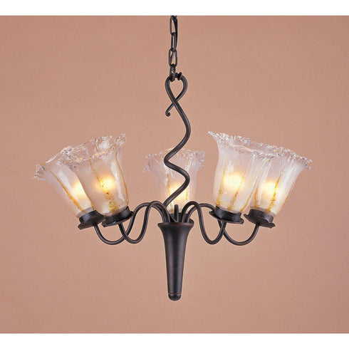 Elk 4 Light 4 LITE CHANDELIER in Brown Finish Model: 89274