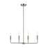 Elk 4 Light CHANDELIER in Brushed Nickel Finish Model: CN330422