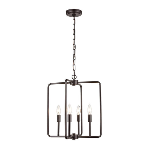 Elk 4 Light PENDANT in Oil Rubbed Bronze Finish Model: CN330441
