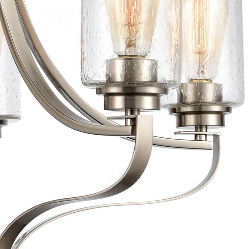 Elk 5 Light CHANDELIER in Brushed Nickel Finish Model: CN300522
