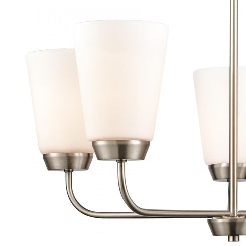 Elk 5 Light CHANDELIER in Brushed Nickel Finish Model: CN310522