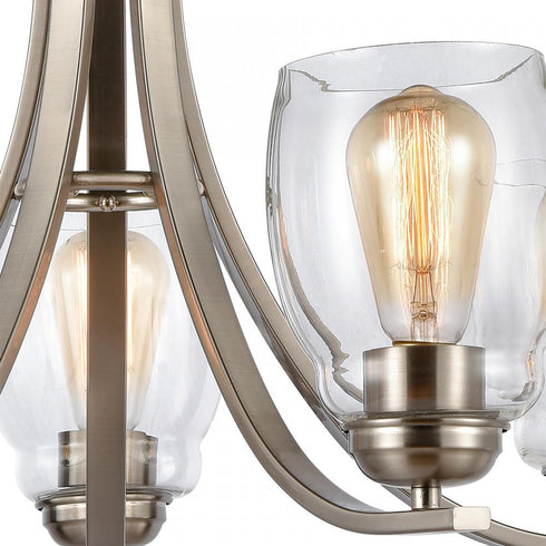 Elk 5 Light CHANDELIER in Brushed Nickel Finish Model: CN320522