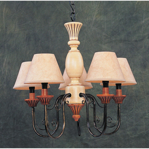 Elk 5 Light CHANDELIER in Walnut Finish Model: 2020/5