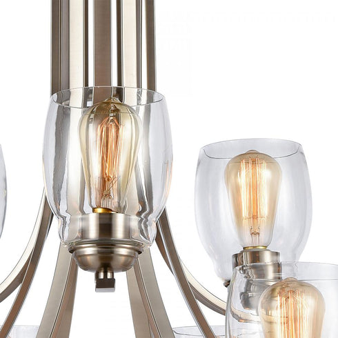 Elk 9 Light CHANDELIER in Brushed Nickel Finish Model: CN320922