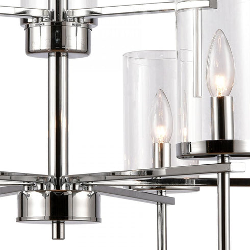 Elk 9 Light CHANDELIER in Chrome Finish Model: CN290923