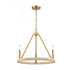 Elk Abaca 20 Inch Wide 3 Light Chandelier in Brushed Gold Model: 32473/3