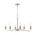 Elk Abaca 32 Inch Wide 6 Light Chandelier in Polished Nickel Model: 32482/6