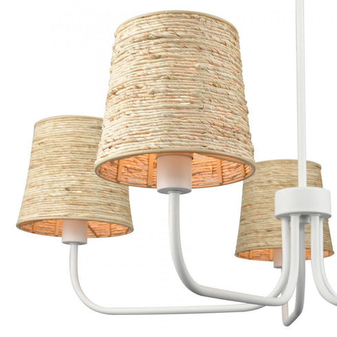 Elk Abaca 34'' Wide 5 Light Chandelier Textured Model: 32457/5