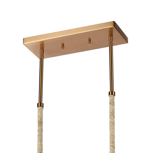 Elk Abaca ISLAND LIGHT in Satin Brass Finish Model: 32414/5