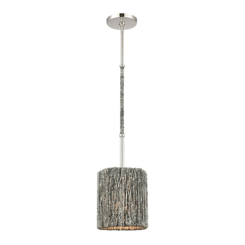Elk Abaca MINI PENDANT in Polished Nickel Finish Model: 32511/1