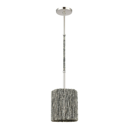 Elk Abaca MINI PENDANT in Polished Nickel Finish Model: 32511/1