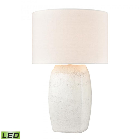 Elk Abbeystead 23 Inch High 1 Light Table Lamp in White Includes LED Bulb Model: H019-7255-LED